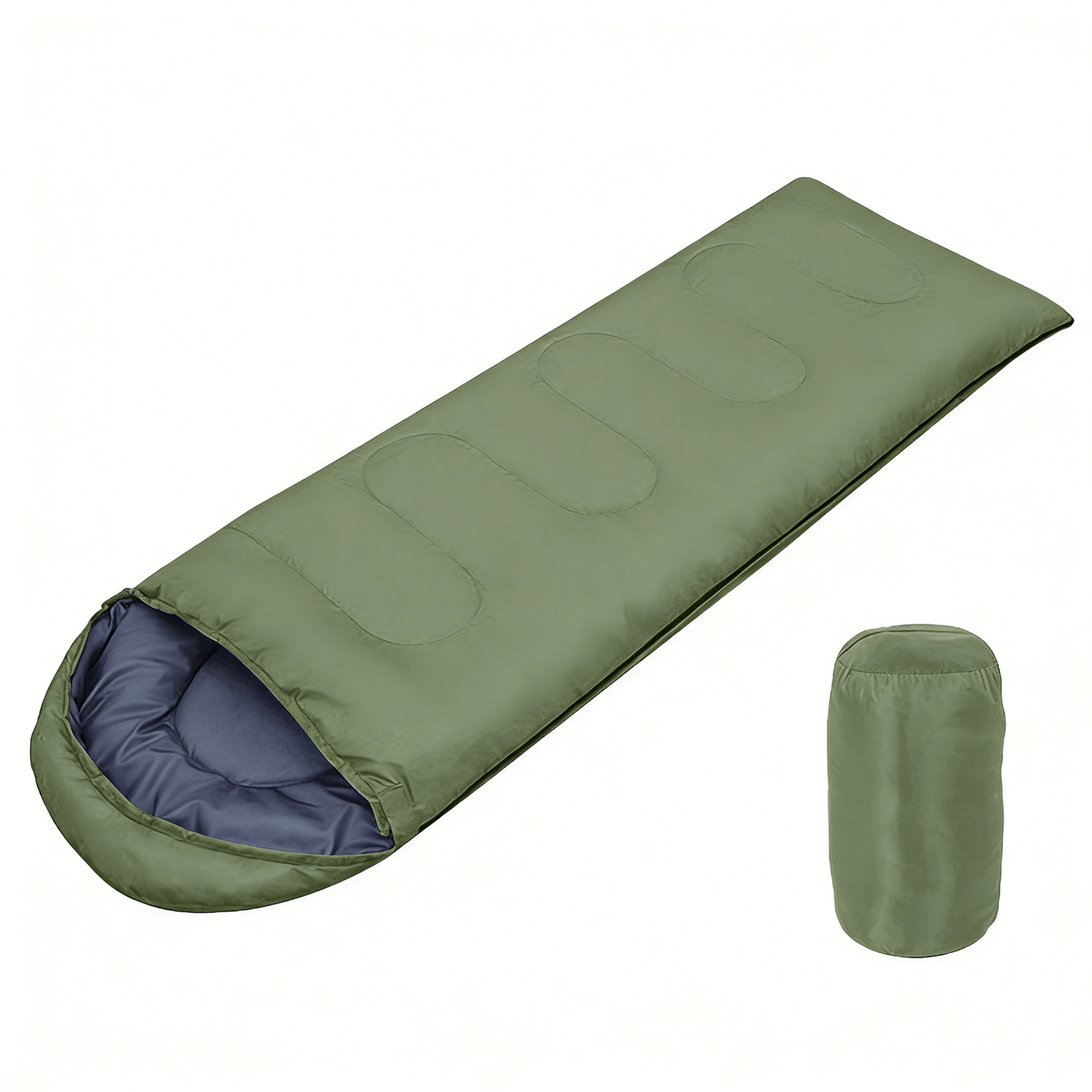 Sleeping Bag Camping Sleeping Bag Ultralight 4 Season Warm Envelope Backpacking Bags for Outdoor Traveling Hiking for Adult(Green 0.95KG)