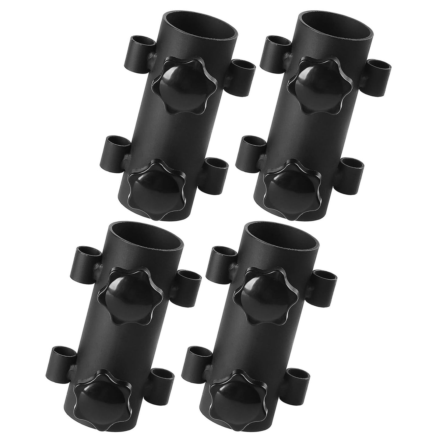 4pcs Outdoor Fixing Adjustable Canopy Support Pole Fixator for Tent Rod Deck Mount Umbrella Clamp