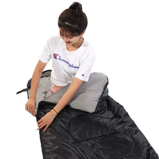 Sleeping Bag 3 Seasons (Summer, Spring, Fall) Warm & Cold Weather - Lightweight,Waterproof Indoor & Outdoor Use for Kids, Teens & Adults for Hiking, Backpacking and Camping