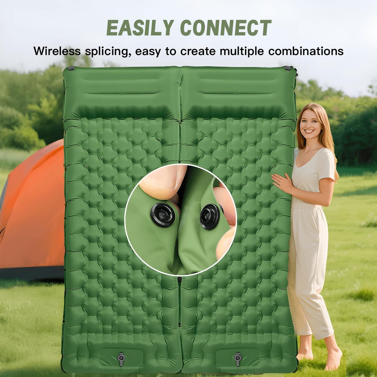 Sleeping Pad, Ultralight Inflatable Sleeping Pad for Camping, Built-in Pump, for Hiking, Backpacking, and Outdoor Travel – Waterproof, Tear-Resistant