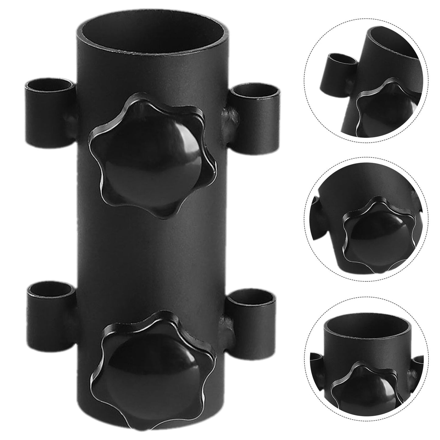 4pcs Outdoor Fixing Adjustable Canopy Support Pole Fixator for Tent Rod Deck Mount Umbrella Clamp