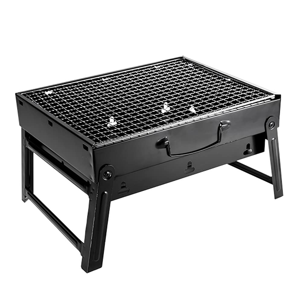 Portable Charcoal Grill Stainless Steel Winter Outdoor Folding BBQ Tabletop Barbecue Grill Tools for Camping Hiking Picnics, Travel, Garden, Outdoor
